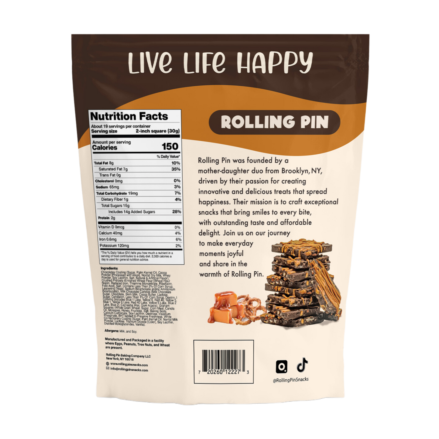 Sea Salt Caramel Pretzel Bark (20 oz)