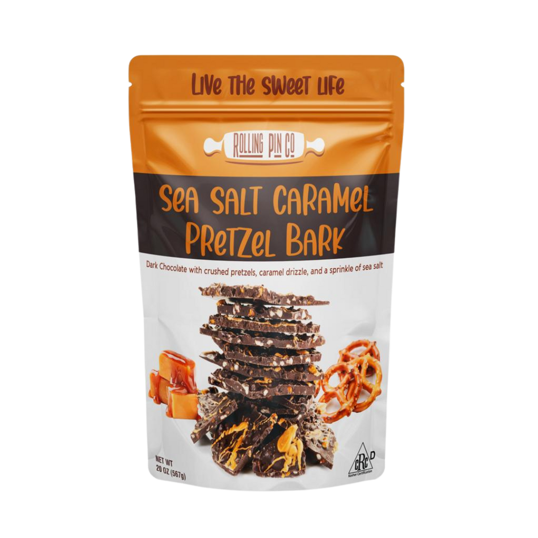 Sea Salt Caramel Pretzel Bark