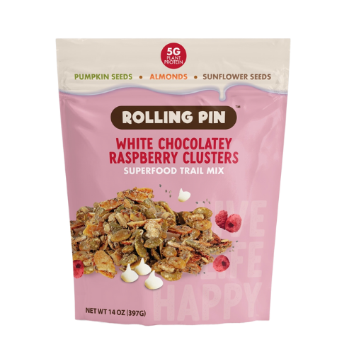 White Chocolatey Raspberry Clusters  – Superfood Trail Mix (14 oz)
