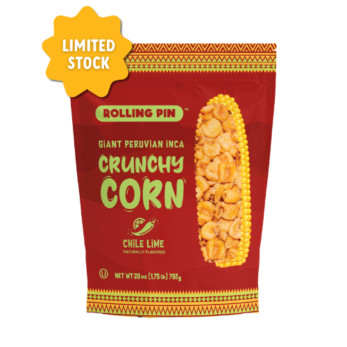 Giant Peruvian Inca Crunchy Corn – Chile Lime (28 oz)