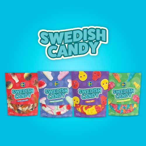 Spooky Swedish Candy Variety Pack - 4 x 7oz Bags | Vanishes after 48 Hours!