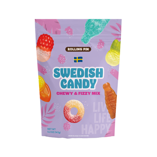 Chewy & Fizzy Mix Gummy Swedish Candy (5.2 oz)