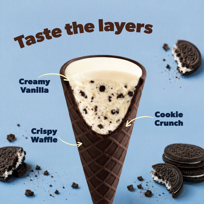 Cookies & Cream Waffle Cones (4.24 oz)