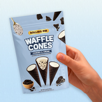 Cookies & Cream Waffle Cones (4.24 oz)