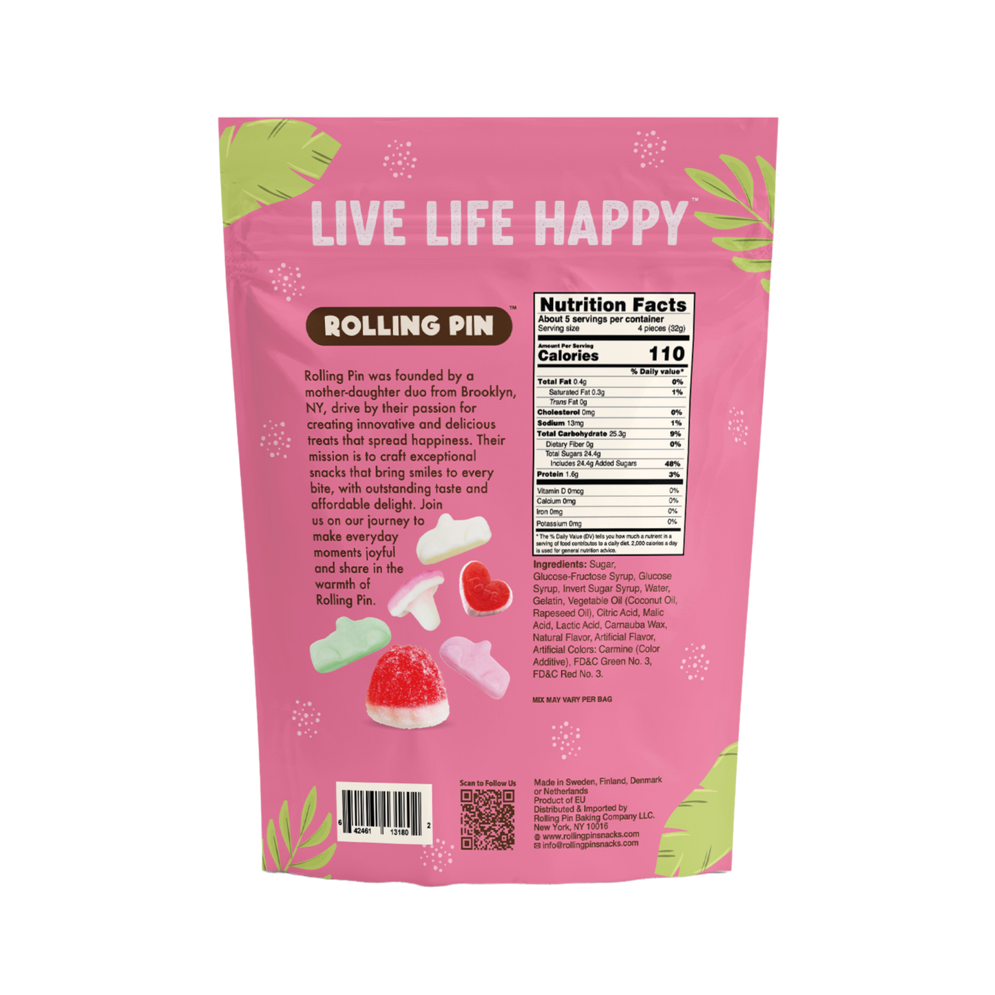 Foam Party Mix Gummy Swedish Candy - 5.2oz
