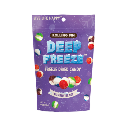 Freeze Dried Candy Burry Blast, front of the 4 oz bag