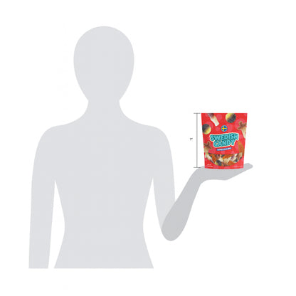 Swedish Candy Super Cola Mix gummies close up, product photo