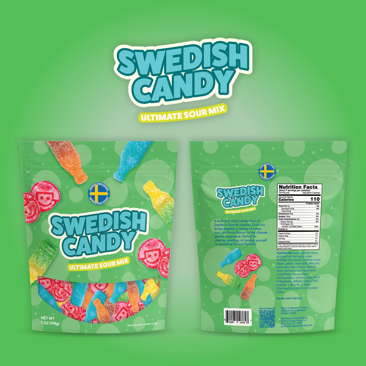 Swedish Candy Ultimate Sour Mix (7 oz)