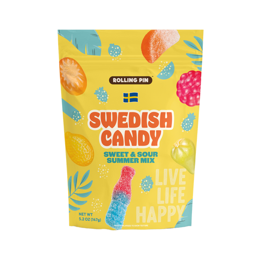 Sweet & Sour Summer Mix Gummy Swedish Candy (5.2 oz)