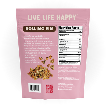 White Chocolatey Raspberry Clusters  – Superfood Trail Mix (14 oz)