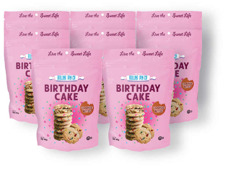 8 / 7 oz Mini Birthday Cake Cookies