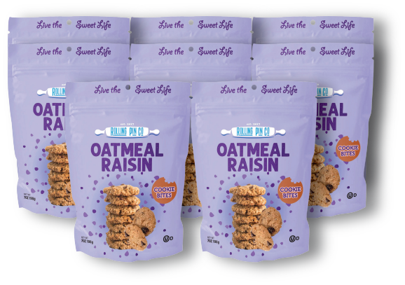 8 / 7 oz Mini Oatmeal Raisin Cookies